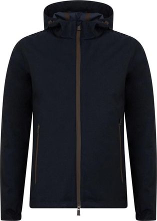 Herno Hooded Jacket - Heren - Zomerjassen - Blauw - M - Wol - Jassen
