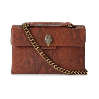 Kurt Geiger Kensington Crossbody Tas - Dames - Tassen - Bruin - Maat: ONE Size Leer