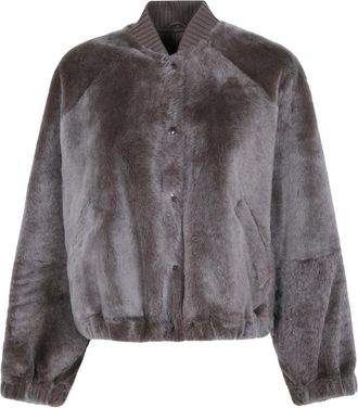 Brunello Cucinelli Faux Fur & Shearling Jassen - Dames - Jassen - Grijs - S - Jassen