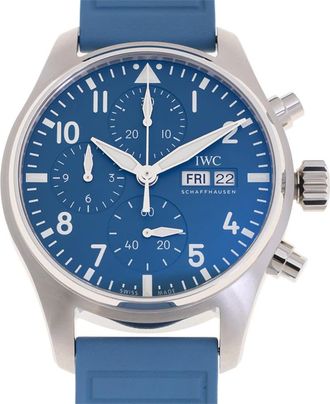 IWC Pilots Chronograph Automatic Blue Dial Mens Watch IW388117