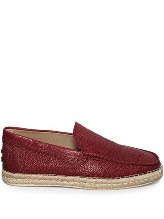 Tod's espadrille loafers - Red