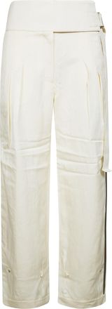 Entire studios Cropped High Waist Outer Stripe Pants
