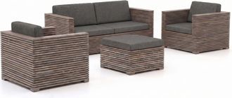 Rough Country Rustic Furniture ROUGH-C stoel-bank loungeset 4-delig