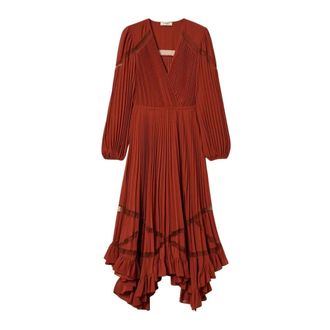 Twinset Midi Jurken - Dames - Jurken - Rood - Maat: L