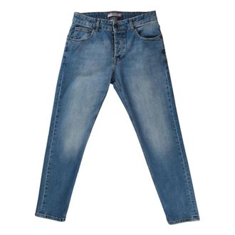 Michael Coal Heren, Jeans, Blauw, Maat: W33 Poliester