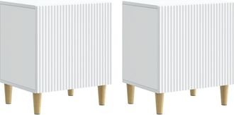 vidaXL Armario De Noche 2 Uds. 43 X 34,5 X 50 Cm Madera De Ingenier&iacute;a Vidaxl