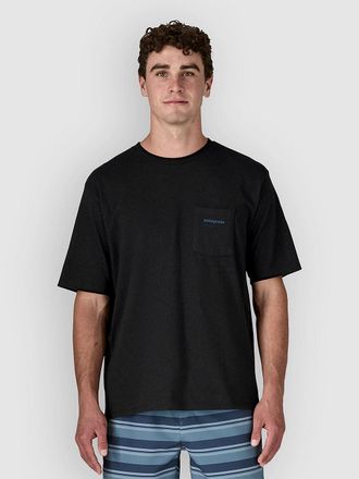 Patagonia Boardshort Logo Pocket Responsibili T-Shirt schwarz