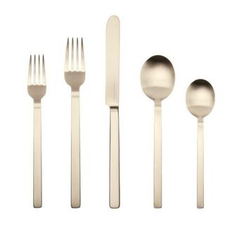 Mepra Stile By Pininfarina Flatware Set - 5 Pieces in Ice Champagne at Nordstrom