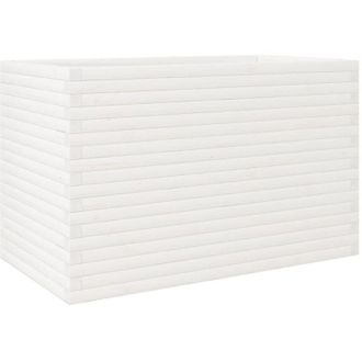vidaXL Vidaxl - Garden Planter White 110x60x68.5 cm Solid Wood Pine
