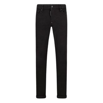 Dsquared2 Mens Slim Fit Black Jeans Cotton - Size 48 (Waist)