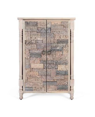 Giner&Colomer Armario de madera de roble recuperada 85 cm