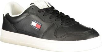 Tommy Hilfiger Colour-Block Leather Sneaker - Black