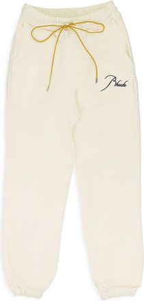 Rhude White Script Logo Terry Sweatpants