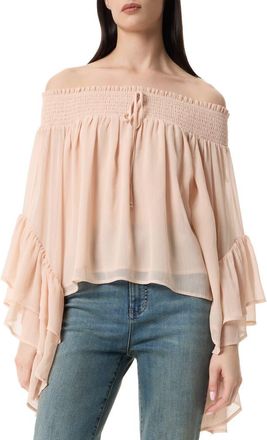 Robert Rodriguez Edith Off The Shoulder Blouse in Rose at Nordstrom Rack, Size X-Small