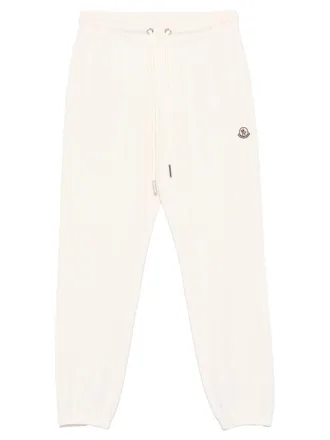 Moncler Cotton Track Joggers - White