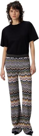 Missoni Long Pants With Chevron Pattern in Multicoloured at Nordstrom, Size 42 It