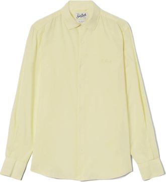 MC2 Saint Barth Yellow Voile Cotton Casual Shirt