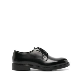 Doucal's Derby Veterschoen - Heren - Veterschoenen - Zwart - 43 1/2 EU - Leer - Schoenen