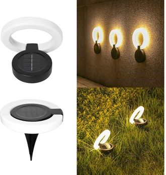 OEM Luces Solares Para Jard&iacute;n Exterior, Paquete De 4, Resistentes Al Agua Ip68, Temperatura De Color De 3000 K, Encendido Y Apagado Autom&aacute;tico, Iluminaci&oacute;