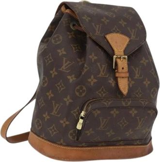 Louis Vuitton Pre-owned Backpacks, female, Brown, Size: ONE SIZE Pre-owned Montsouris Mini Backpack