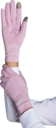 Coolibar Gannett Full Finger UV Sun Gloves, UPF 50+ Sun Protection in Powder Pink at Nordstrom, Size X-Large