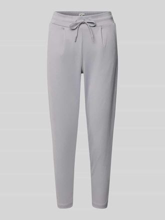 Ichi Stoffhose mit elastischem Bund Modell KATE in Hellgrau, Gr&ouml;&szlig;e XXL