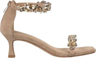 Alma En Pena Mini hak sandaal - Dames - Sandalen met hakken - Beige - 37 EU - Schoenen