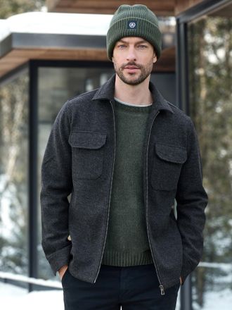 Lerros Langarmhemd LERROS Herren Overshirt in urbanem Style, Herren, Gr. 3XL, Normalgr&ouml;ssen, classic navy, 90% Polyester, 10% Viskose, Hemden Langarmhemd