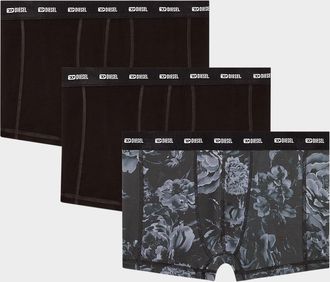 Diesel Mens Damien Multi-Pattern 3-Pack Boxer Briefs