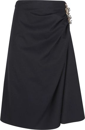Dries Van Noten Skirts - Dames - Midirokken - Blauw - M - Rokken