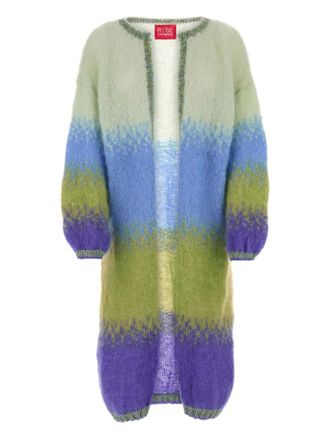 Rose Carmine ombré-effect cardigan - Neutrals