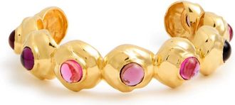 Joanna Laura Constantine Wave Crystal-embellished 18kt Gold-plated Cuff - One Size