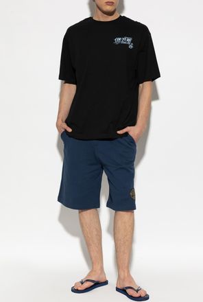 Versace Jeans Couture T-shirt With Print, Mens, Black