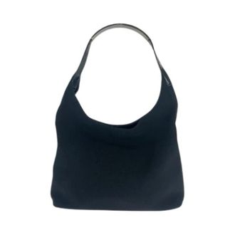 Gucci Pre-owned Shoulder Bags, female, Black, Size: ONE SIZE Pre-owned Canvas Patent Shoulder Bag