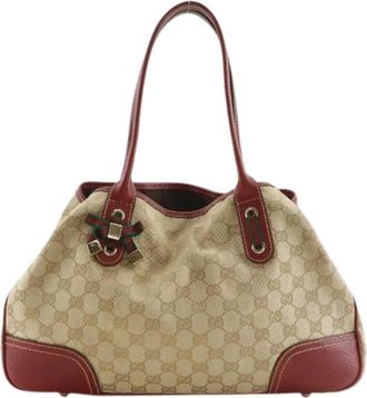Gucci Pre-owned Princy GG Canvas Tote Bag - Dames - Vintage Handtas - Bruin - ONE Size - Vintage