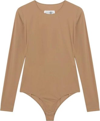 Maison Margiela Lange Mouwen Bodysuit - Dames - Bodies - Bruin - L - Tops