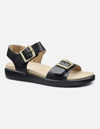 Hotter Womens Corfu Womens Wide Sandals - Black - Size: 6.5