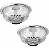 OEM Colador De Fregadero, Tap&oacute;n De Fregadero, 2 Coladores De Acero Inoxidable Para Fregadero De Cocina Y Ba&ntilde;o, 8,25 Cm De Di&aacute;metro - Crezuo