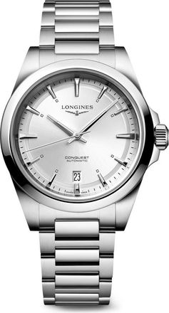 Longines Conquest Automatic Bracelet Watch, 38mm in Stainless Steel at Nordstrom