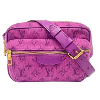 Louis Vuitton Pre-owned Monogram Denim Shoulder Bag - Dames - Pre-owned - Paars - Maat: ONE Size Denim