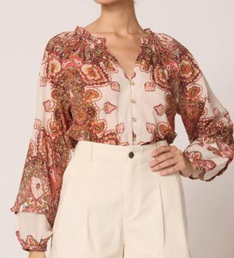 Cleobella Alicia Blouse In Foulard Paisley