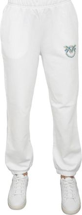 Pinko Witte Trainingsbroeken Casual Stijl - Dames - Sweatpants - Wit - L - Katoen - Broeken