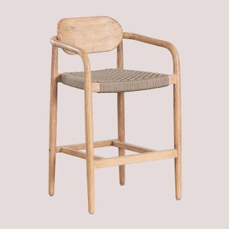 Sklum Sklum - Taburete Alto De Jard&iacute;n 65 Cm En Madera Naele