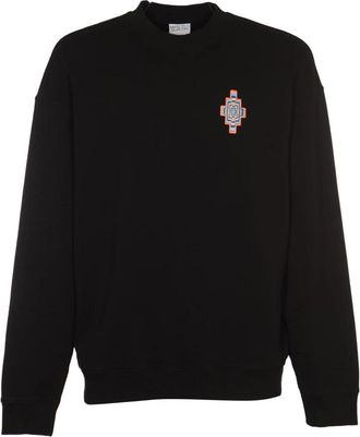 Marcelo Burlon Comfort Crewneck Sweatshirt - Heren - Sweatshirts - Zwart - S - Katoen - Hoodies & sweatvesten