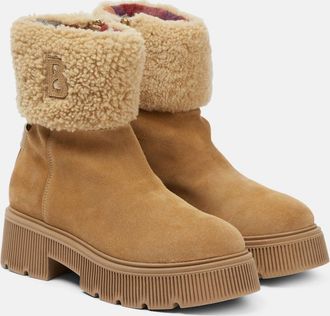 Bogner Turin suede and shearling ankle boots