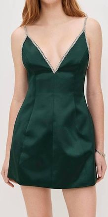 Retrof&ecirc;te Trinnie Embellished Dress In Pine