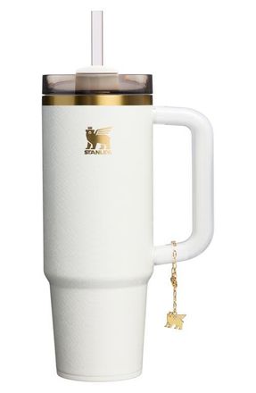 Stanley The Quencher Luxe H2.0 FlowState 30-Ounce Tumbler in Pale Stone Snakeskin at Nordstrom