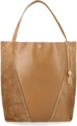 Chlo&eacute; Brown Spin Large Tote