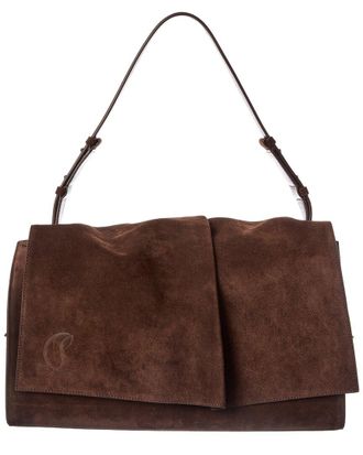 Christian Louboutin Baggy Large Suede Shoulder Bag