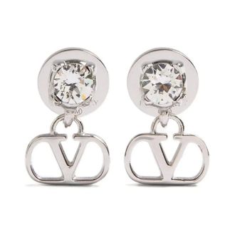 Valentino Garavani Earrings, female, Gray, Size: ONE SIZE Pendant Earrings